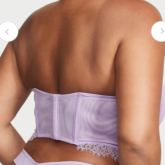 Victoria's Secret Dream Angels Floral Embroidery Strapless Corset Top - Picture 2 of 4